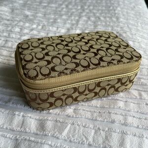 Small Coach Travel Jewelry Case